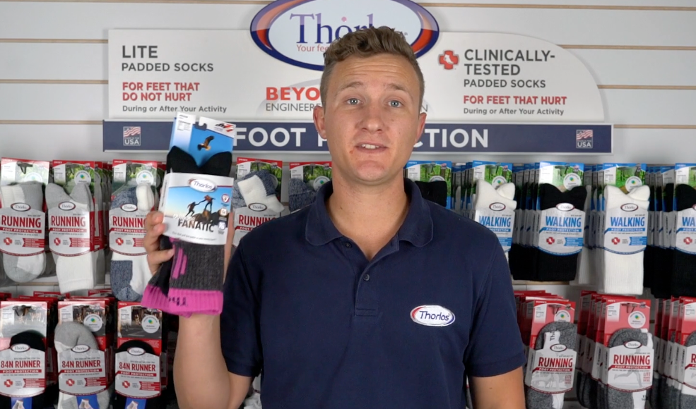 Load video: Thorlos Outdoor Fanatic Features