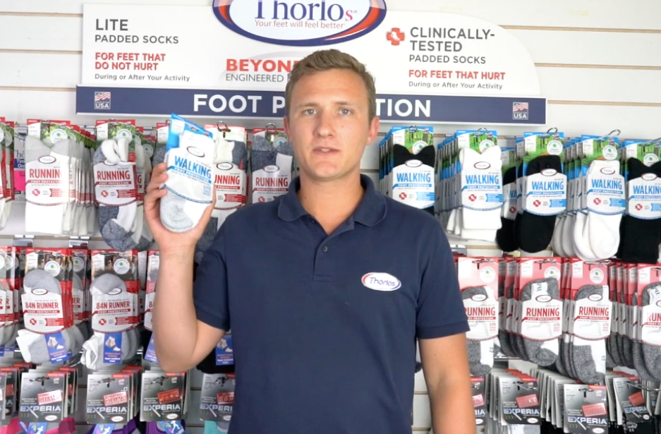 Load video: Thorlos Light Walking Features