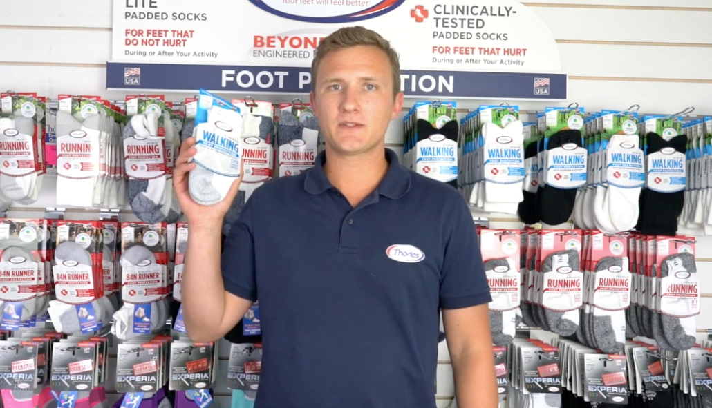 Load video: Thorlos Light Walking Features