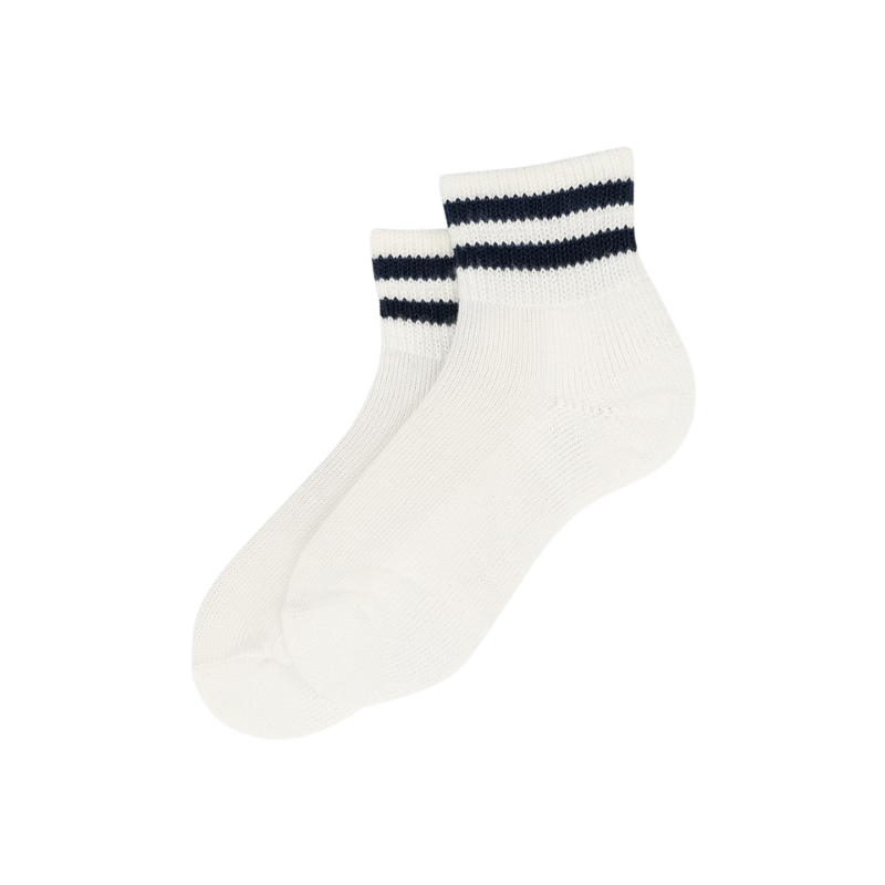 Crew / White/Postal Blue